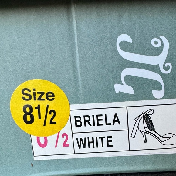 White Rhinestone strappy Heel - Picture 7 of 7